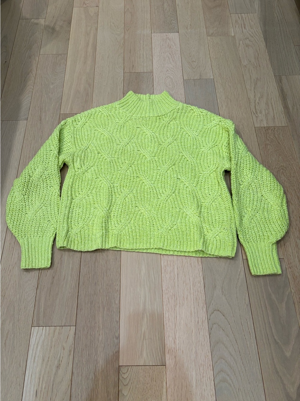 American Eagle Outfitters Cable Knit Mock Neck Sweater